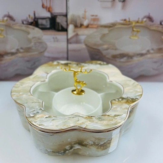 Khay, hũ đựng mứt - KH046