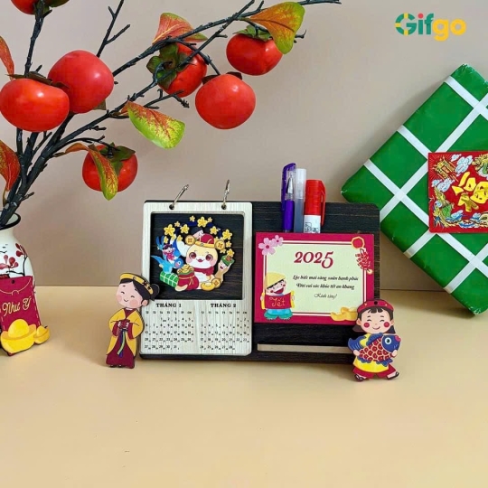 Lịch Gỗ Để Bàn - LĐB022